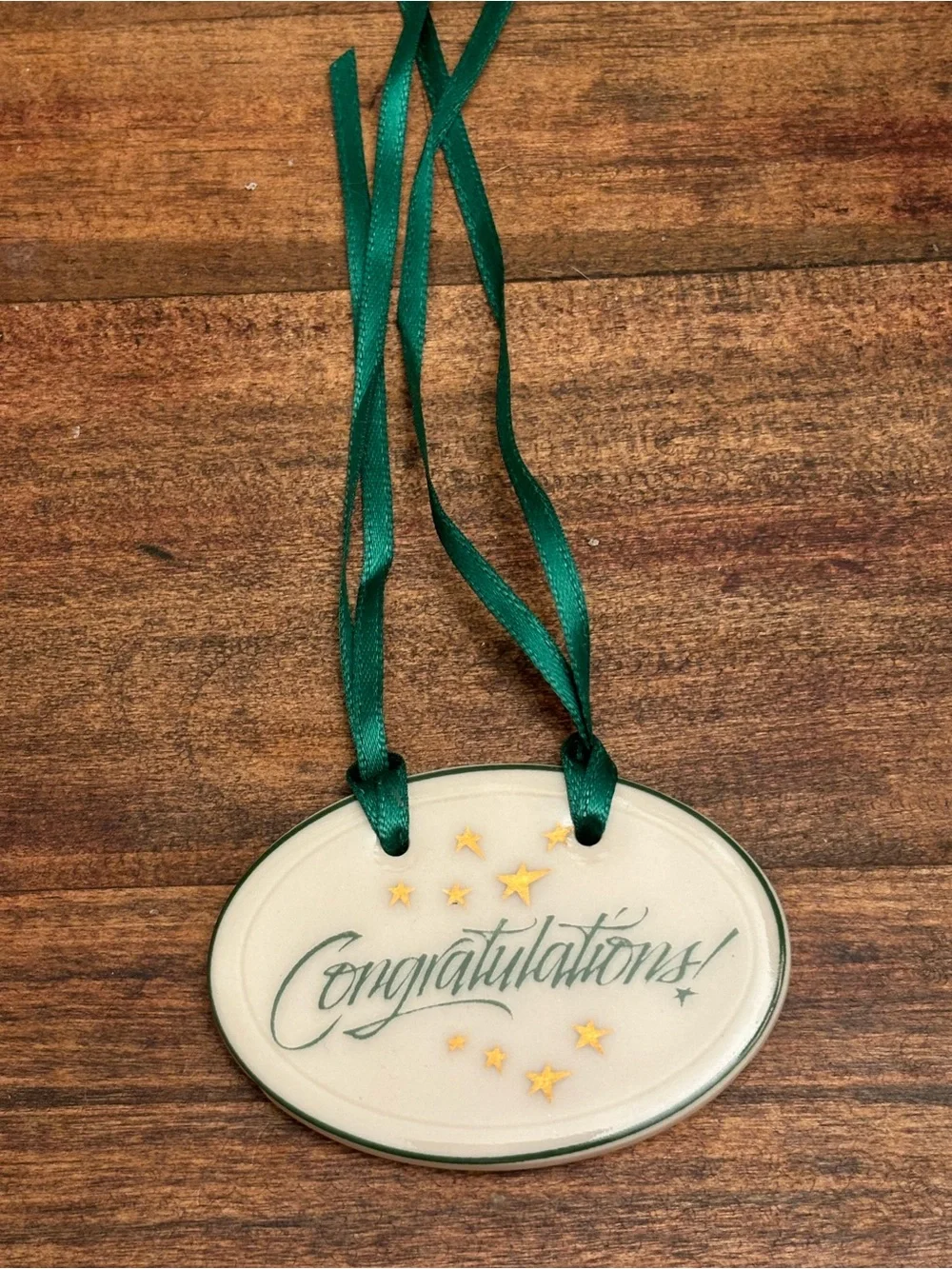 Longaberger Vintage 1994 “Congratulations”Basket Tie-On, Like New